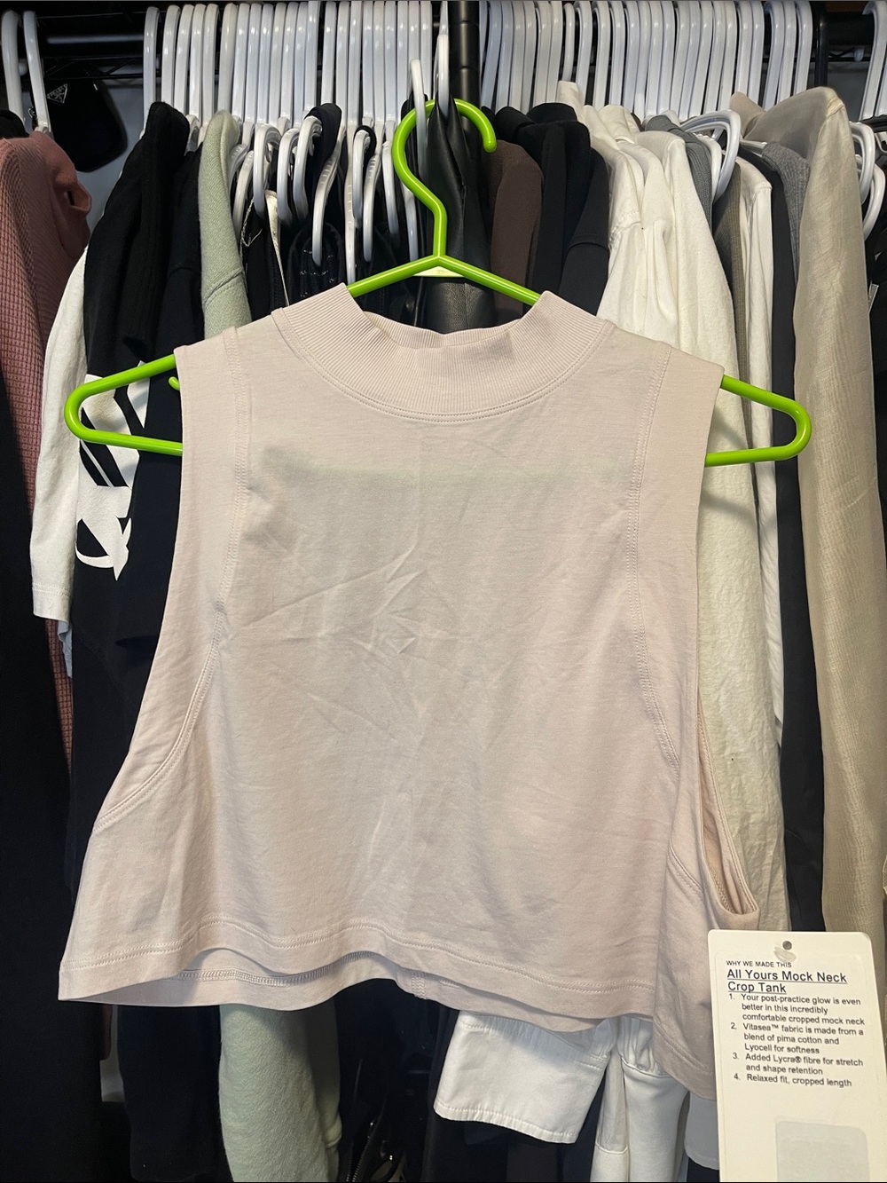 lulu mock neck tank
